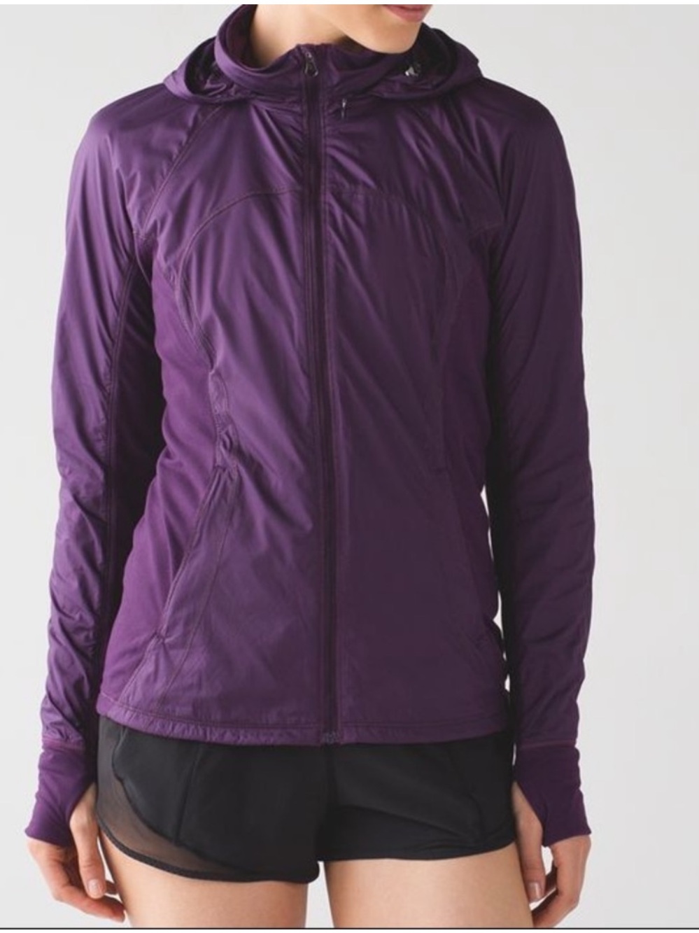 Lululemon Rush Hours Purple Long Sleeve Rain Jacket Size 8